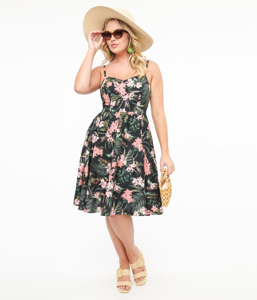 Hell Bunny sold May Day Dress Floral Swing Dress