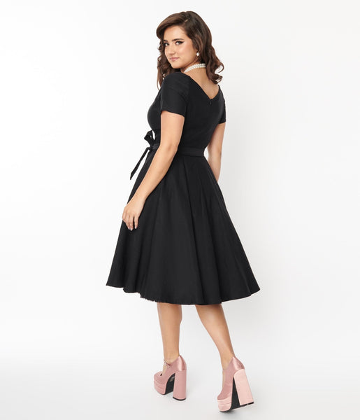 Unique Vintage Delores Polka Dots 50s Swing Dress | Suicide Glam