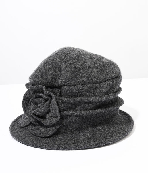 Cloche Peak Hat Grey - Buy 2 & Save £10