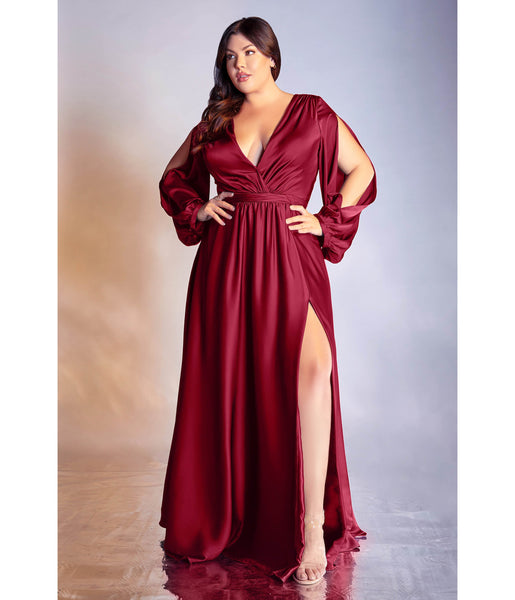 Burgundy Plus Size Evening Dresses  Evening dresses plus size, Plus size  evening gown, Evening dresses