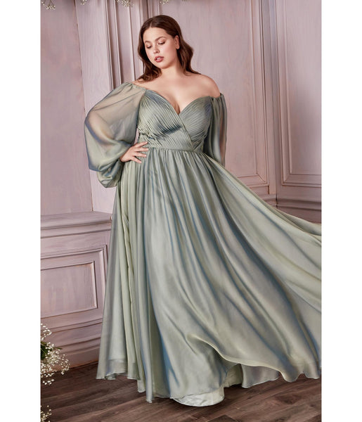 Sage green plus outlet size bridesmaid dresses