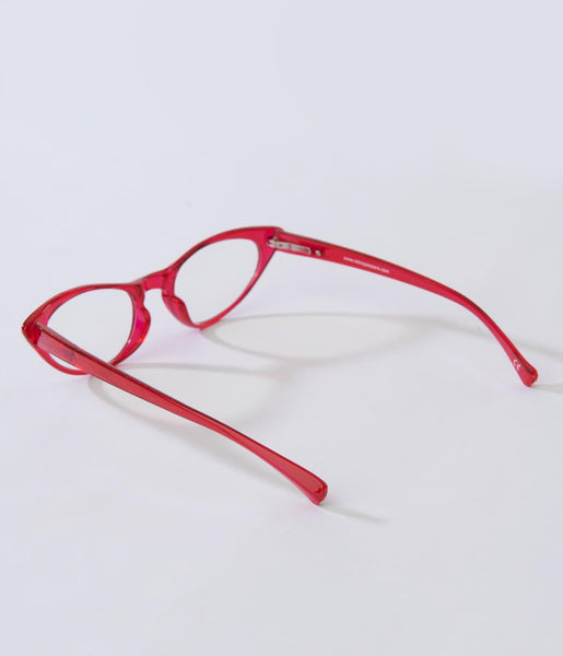 Red Cat Eye Glasses Unique Vintage