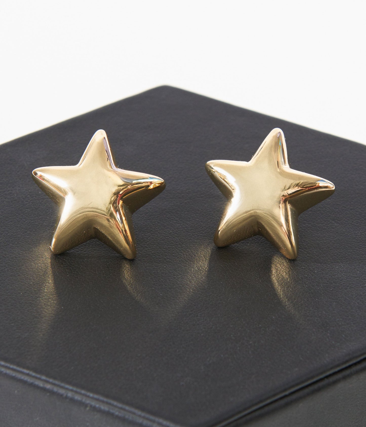 14K Gold Dipped Star Stud Earrings - Unique Vintage - Womens, ACCESSORIES, JEWELRY