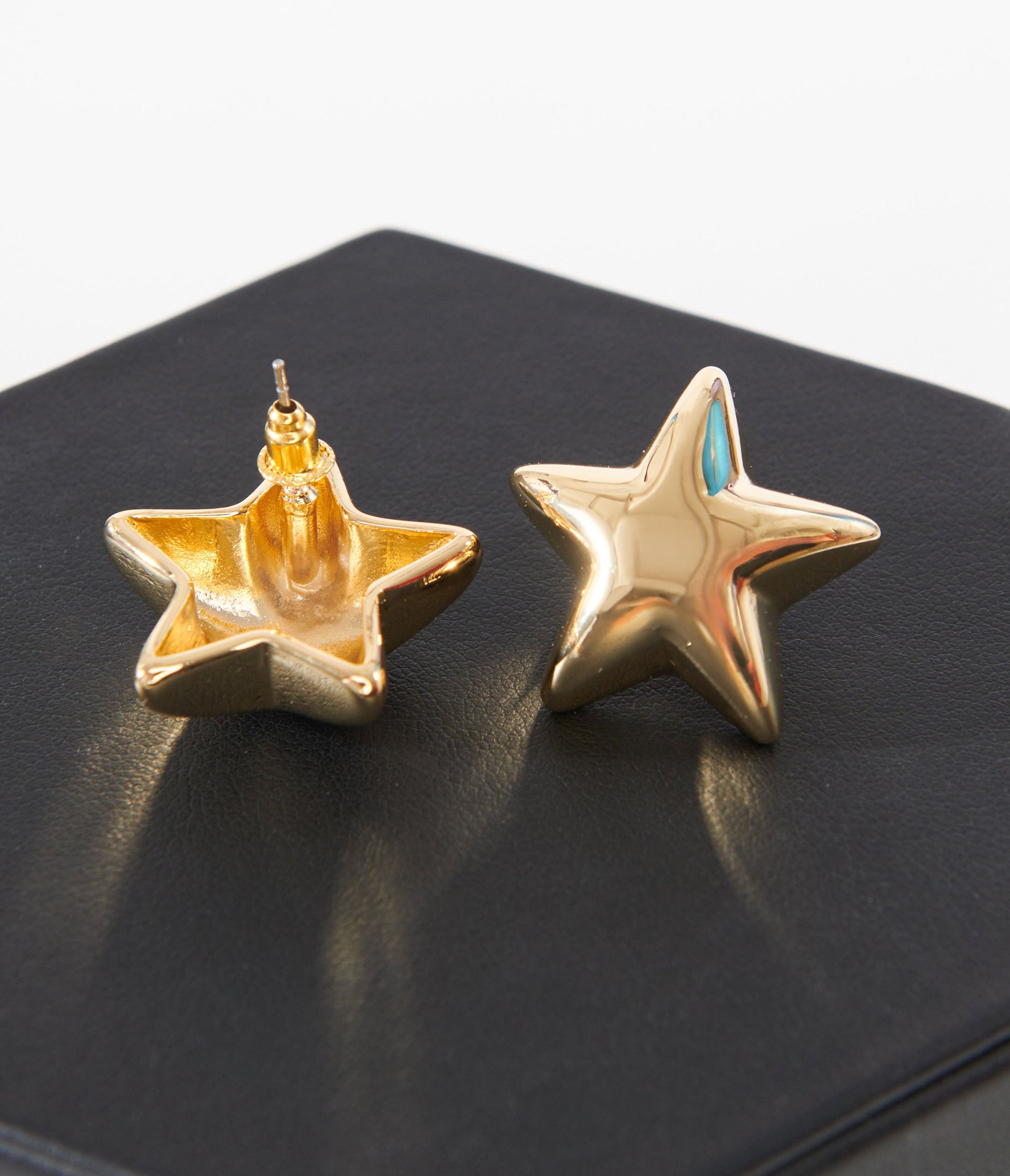 14K Gold Dipped Star Stud Earrings - Unique Vintage - Womens, ACCESSORIES, JEWELRY