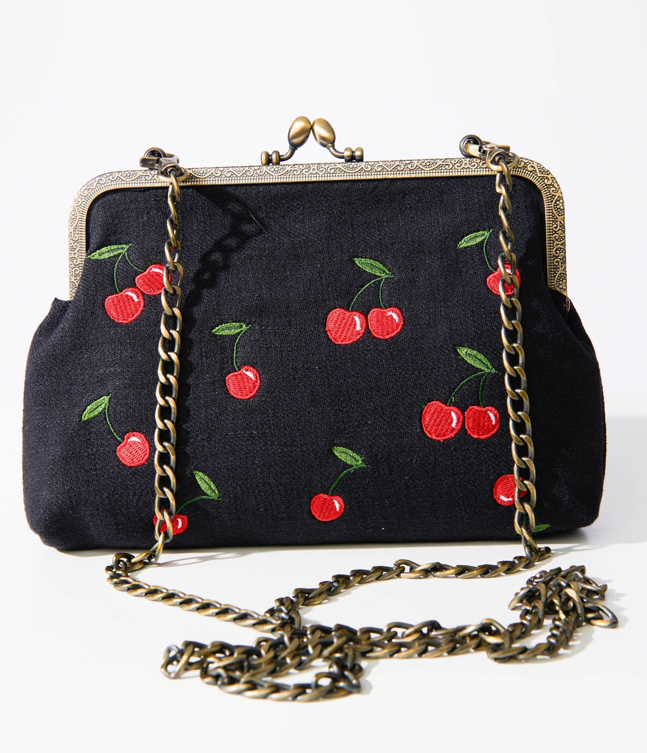 Fashion black cherry handbags