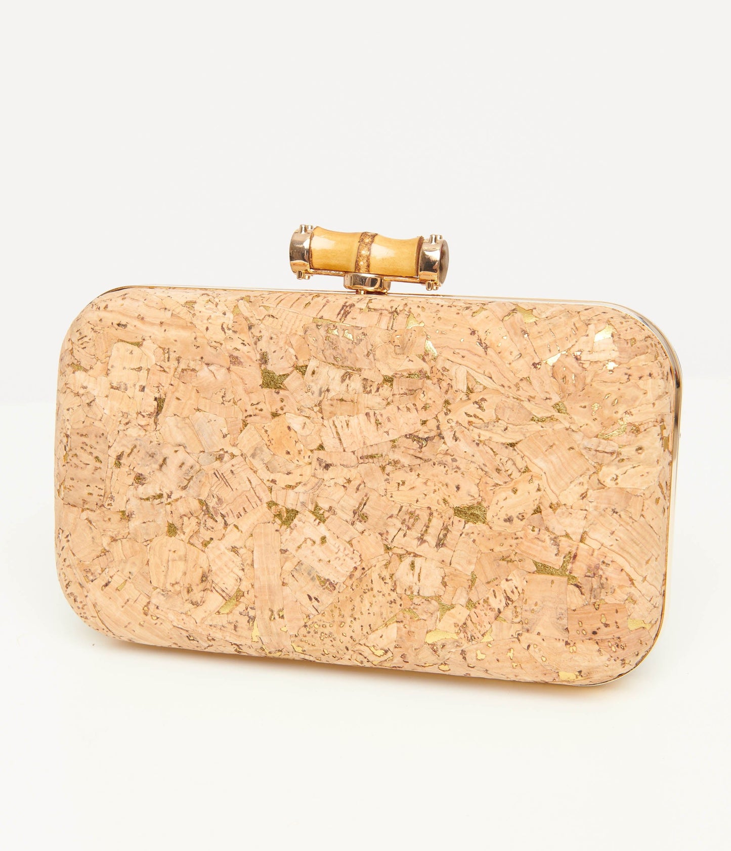 1950s Cork Clutch Handbag - Unique Vintage - Womens, ACCESSORIES, HANDBAGS