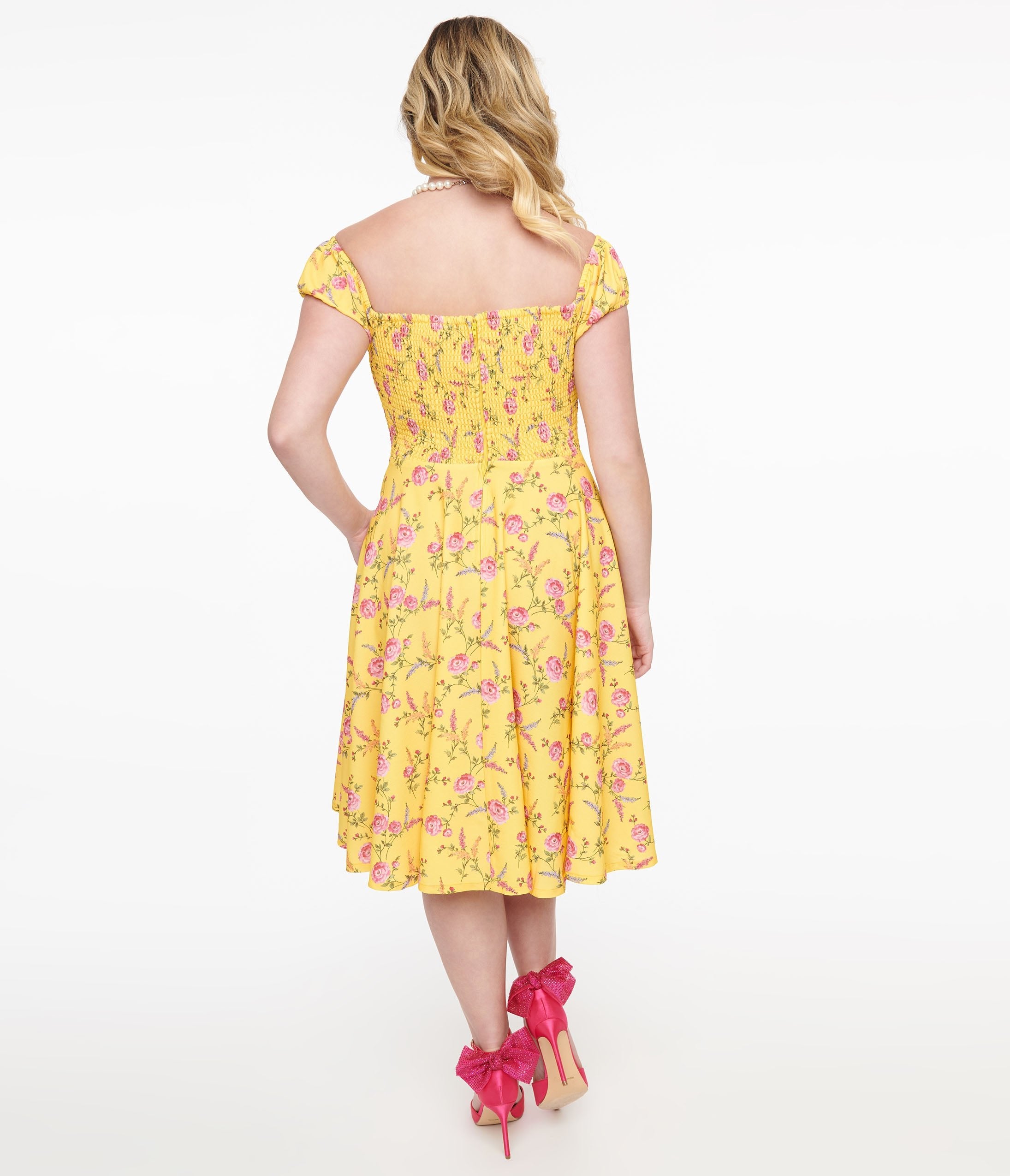 1980s does 1950s Vintage vibrant Floral Sundress outlet