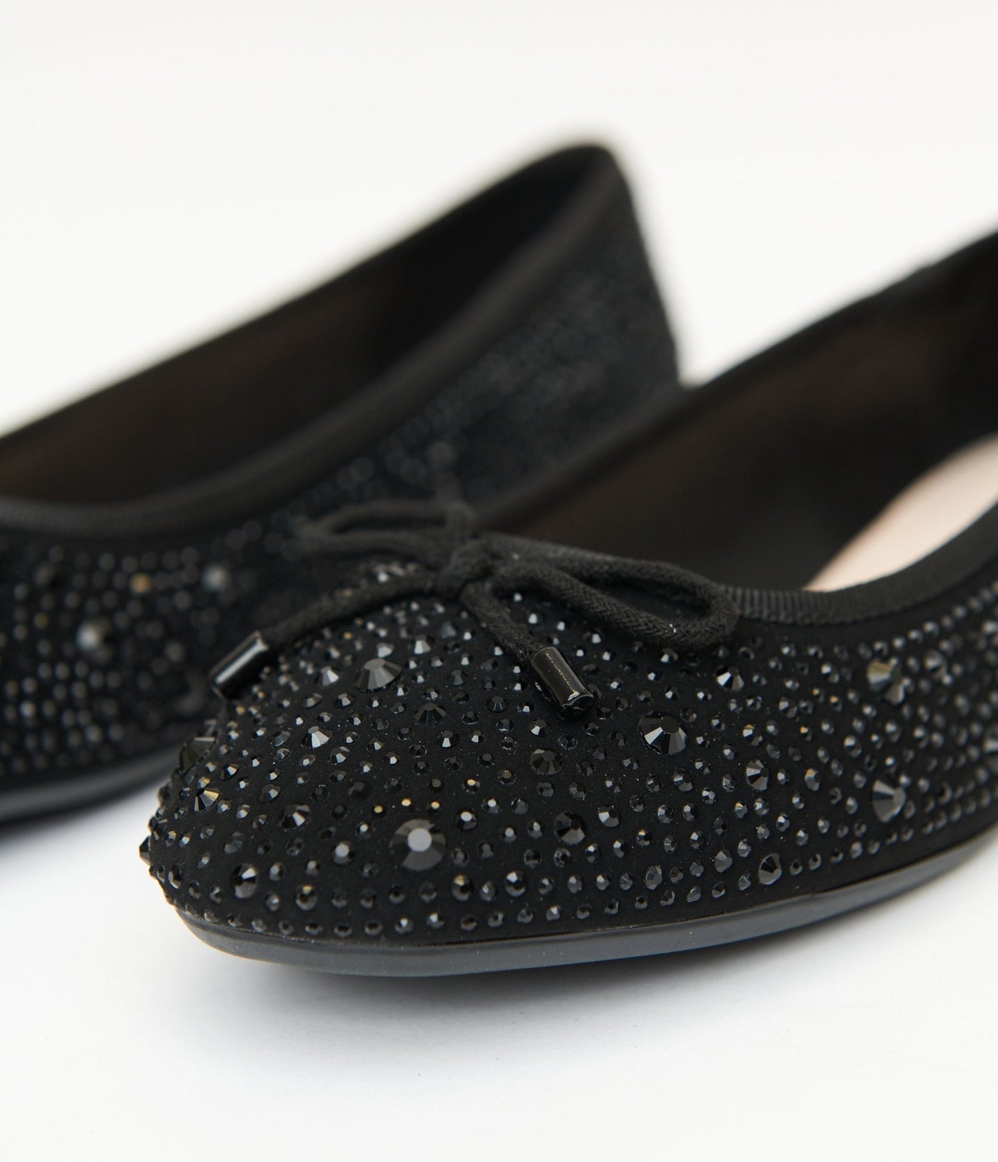 1960s Black Sparkle Flats - Unique Vintage - Womens, SHOES, FLATS