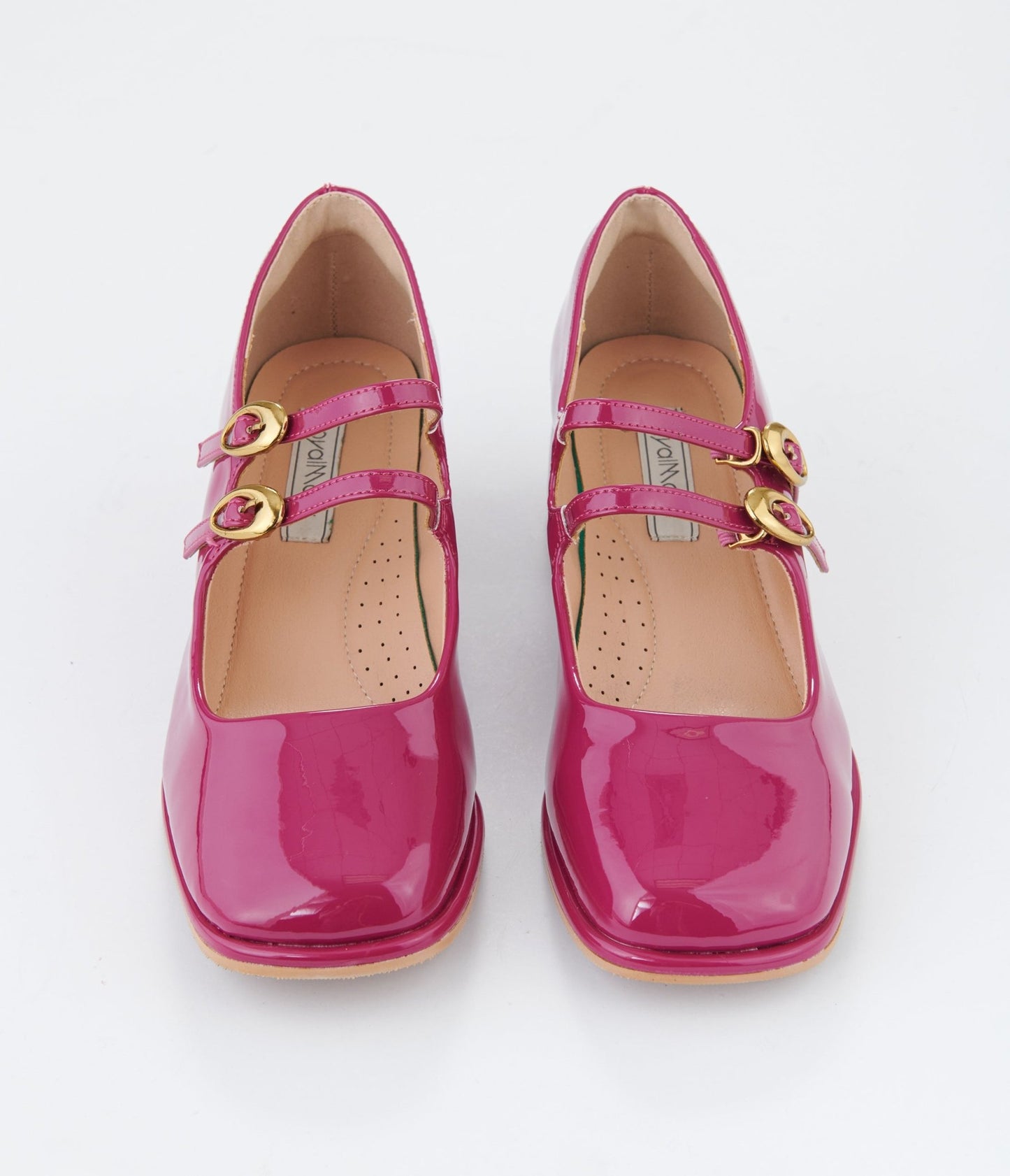 1960s Magenta Patent Leatherette Sweet Elizabeth Pumps - Unique Vintage - Womens, SHOES, HEELS