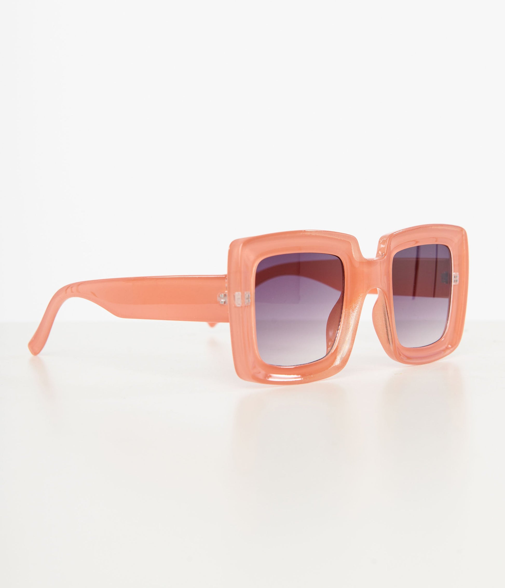 1970s Orange Square Sunglasses - Unique Vintage - Womens, ACCESSORIES, SUNGLASSES