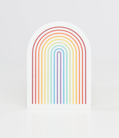 1970s Retro Rainbow Vinyl Sticker - Unique Vintage - Womens, ACCESSORIES, GIFTS/HOME