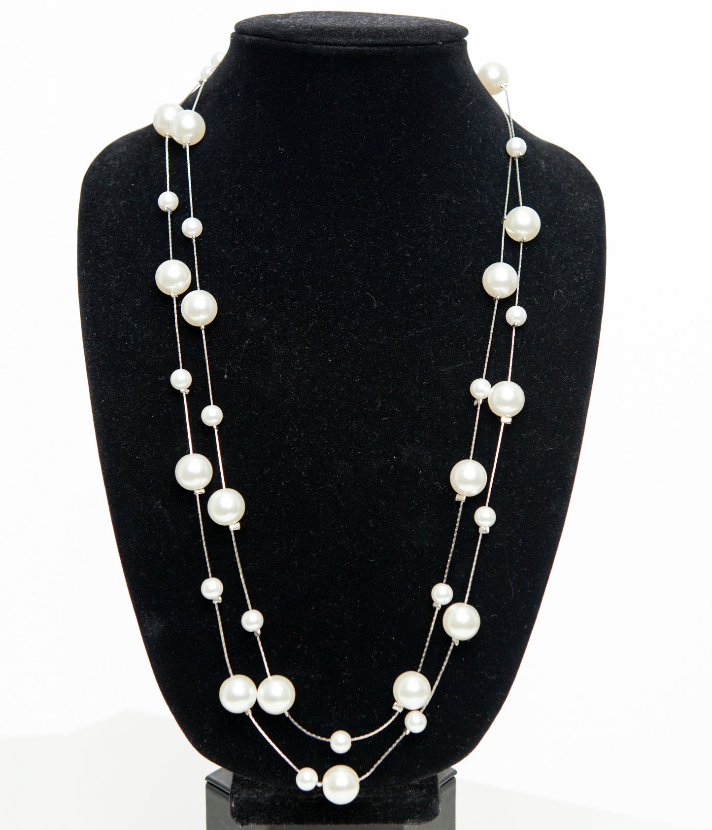 Unique Vintage 60" Long Pearl Necklace