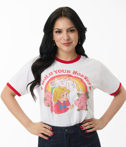 Femfetti Hold Your Horses Cotton Unisex Graphic Tee