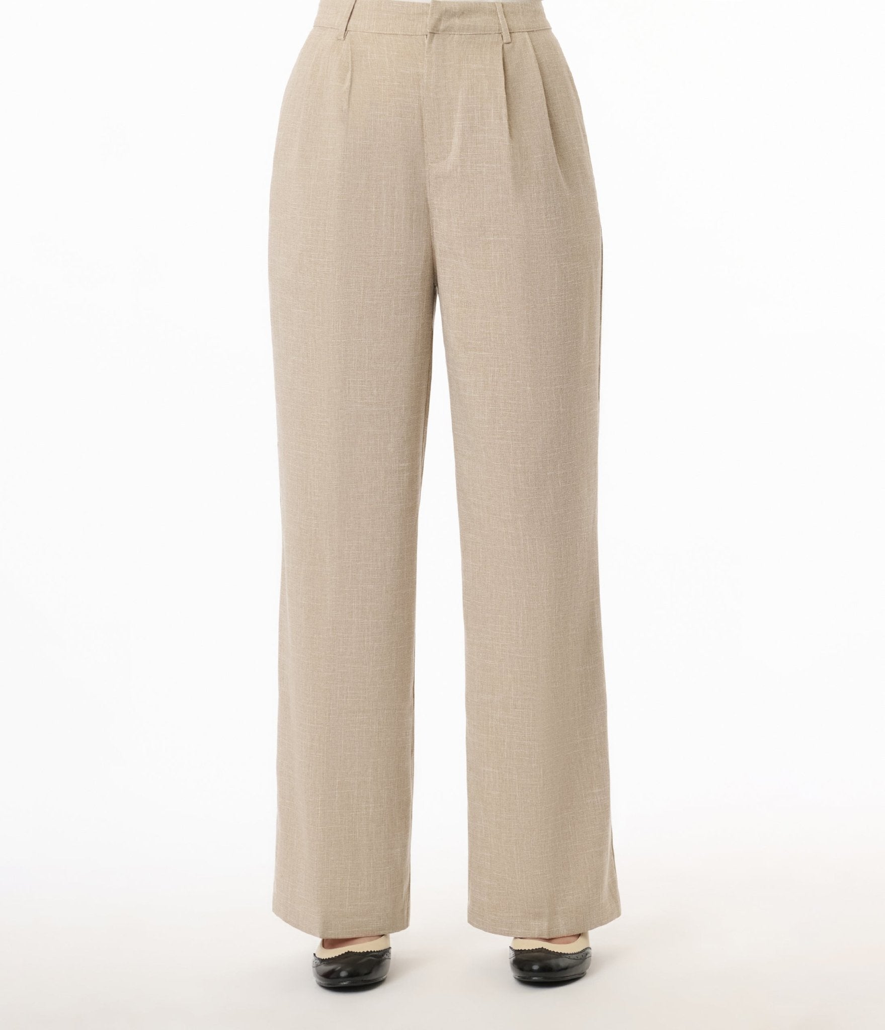 Banned 1940s Sand Stripe Martha Trousers - Unique Vintage - Womens, BOTTOMS, PANTS