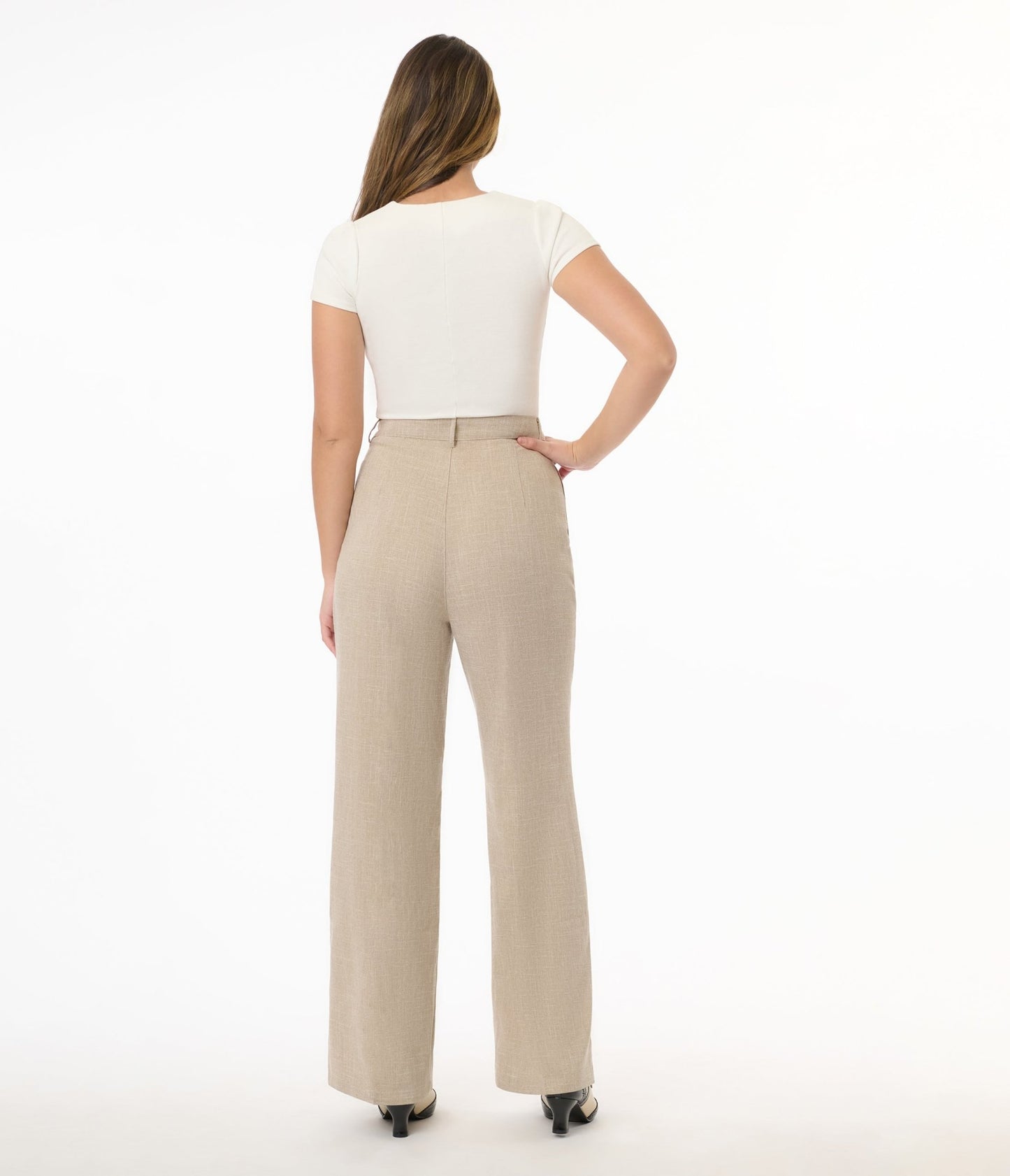 Banned 1940s Sand Stripe Martha Trousers - Unique Vintage - Womens, BOTTOMS, PANTS