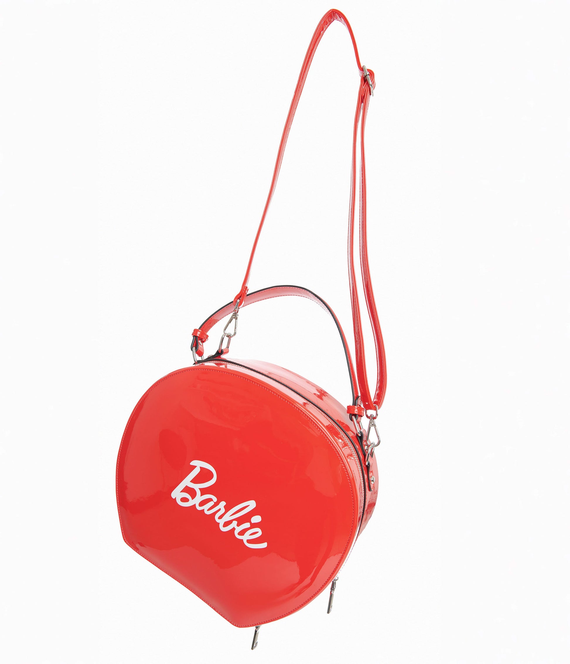 Barbie x Unique Vintage 1950s Red Leatherette Commuter Set Circle Bag - Unique Vintage - Womens, ACCESSORIES, HANDBAGS