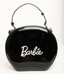 Barbie x Unique Vintage 1960s Black Leatherette Circle Bag