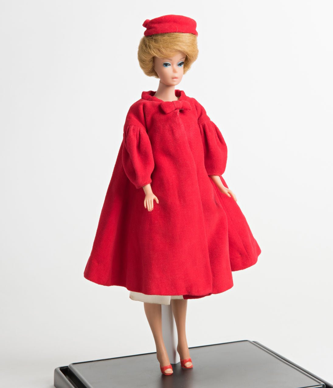 Barbie™ x Unique Vintage 1960s Style Red Flare Swing Coat - Unique Vintage - Womens, TOPS, OUTERWEAR