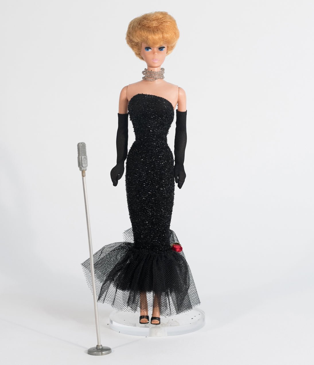 Barbie™ x Unique Vintage Black Solo In The Spotlight Strapless Wiggle Dress - Unique Vintage - Womens, DRESSES, PROM