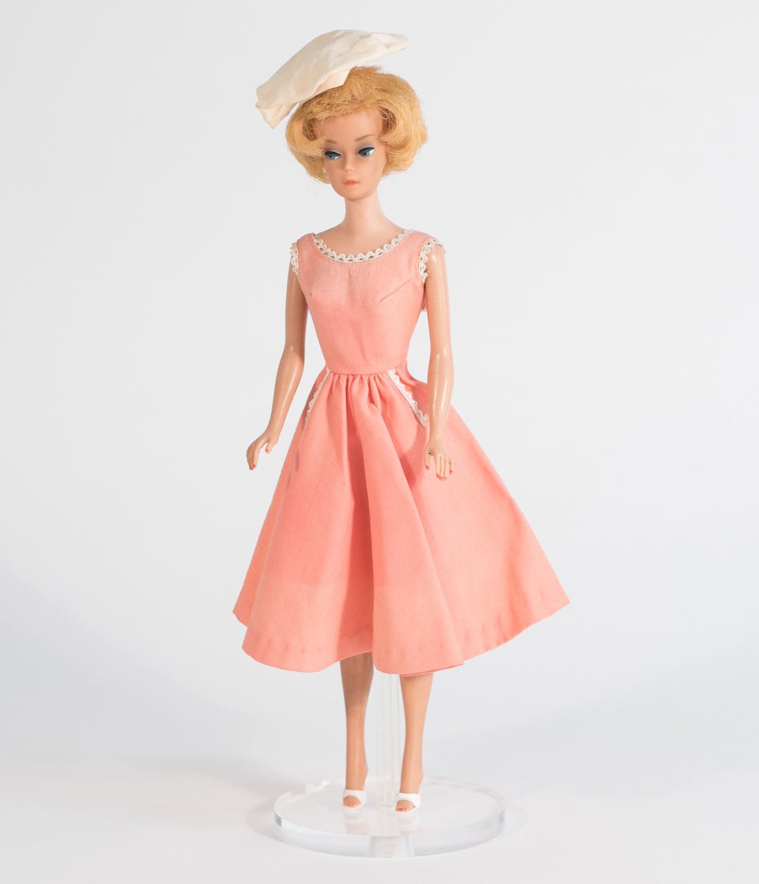 Barbie x Unique Vintage Rose & White Gingham Barbie-Q Swing Dress - Unique Vintage - Womens, DRESSES, SWING