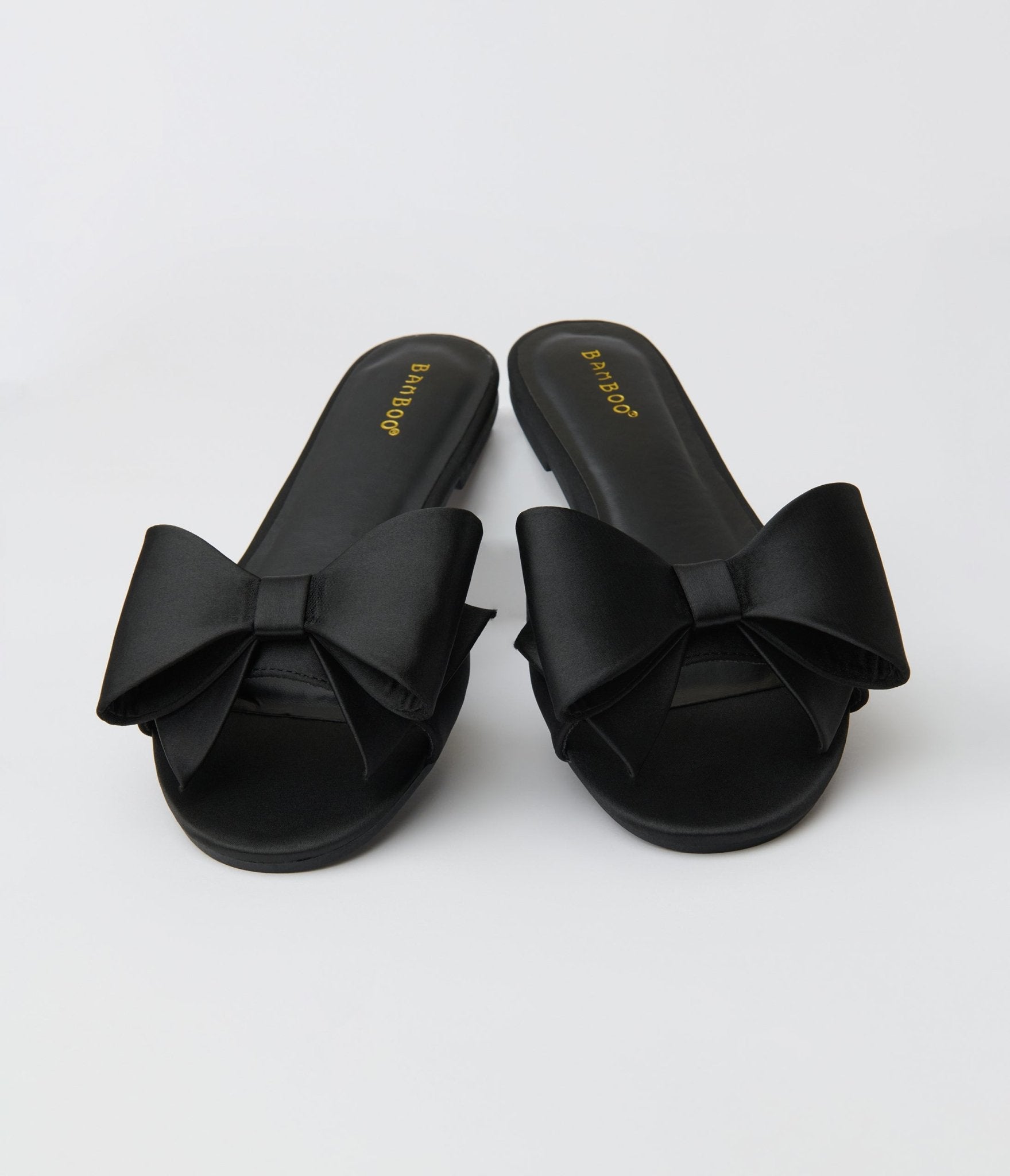 Black Bow Sandals - Unique Vintage - Womens, SHOES, SANDALS