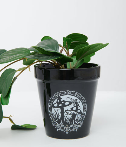 Black Magic Garden Plant Pot - Unique Vintage - Womens, HALLOWEEN, ACCESSORIES