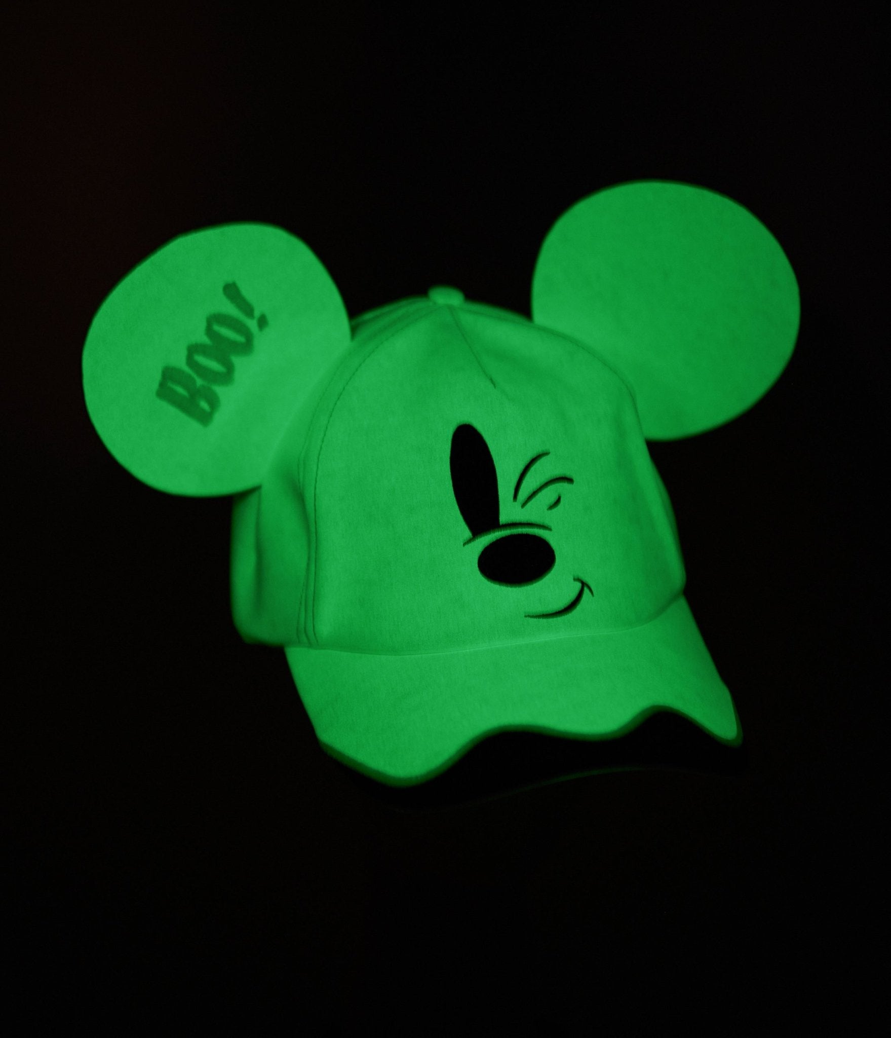 Cakeworthy Glow in the Dark Ghost Mickey Ear Hat - Unique Vintage - Womens, HALLOWEEN, ACCESSORIES