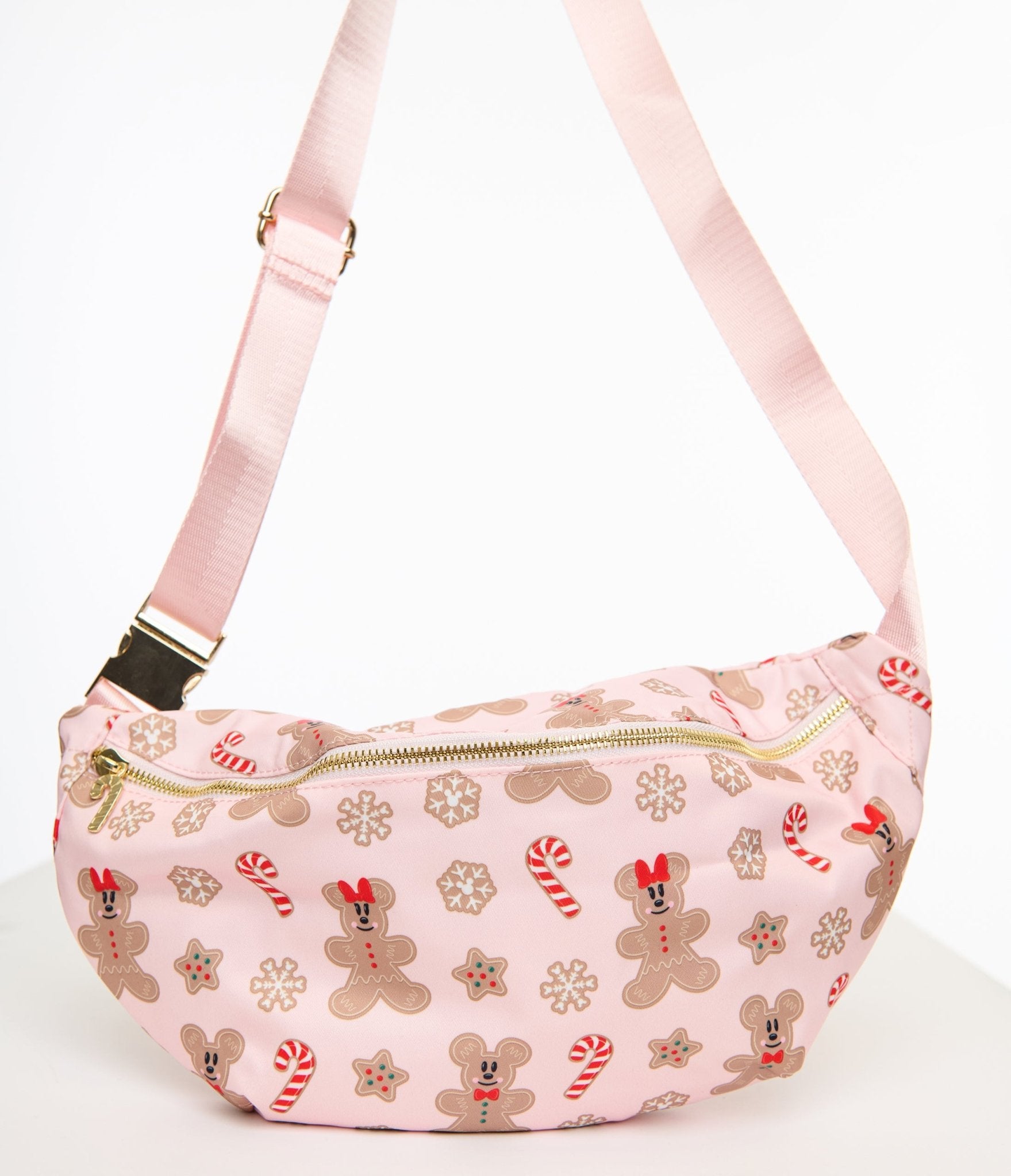 Cakeworthy Mickey & Minnie Holiday Gingerbread Fanny Pack - Unique Vintage - Womens, ACCESSORIES, HANDBAGS