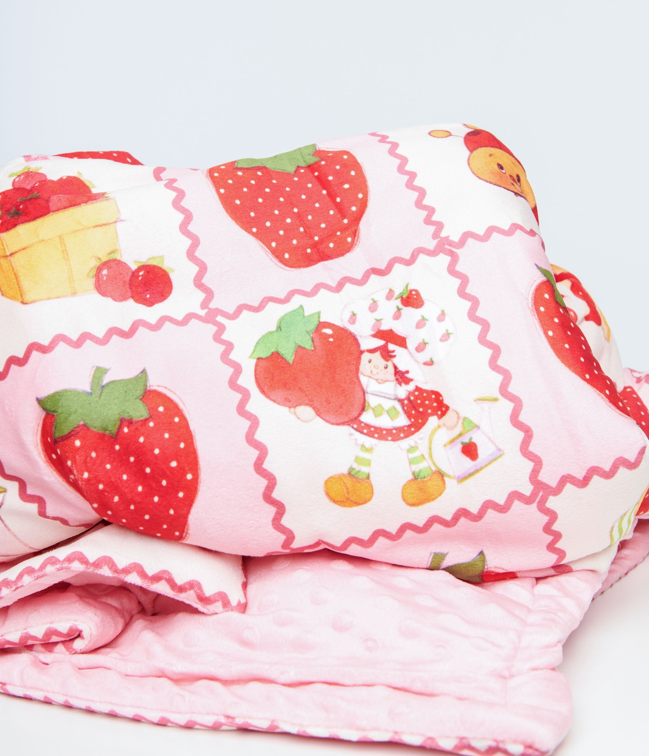 Cakeworthy Strawberry Shortcake Fleece Blanket Unique Vintage