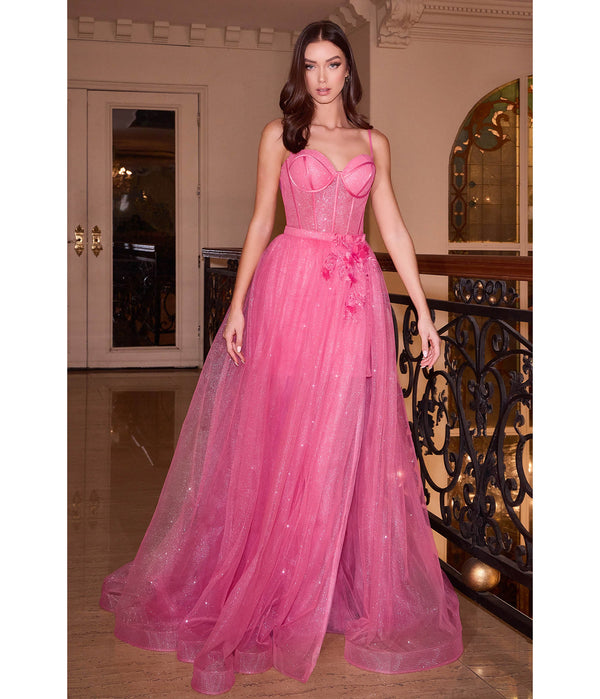 Cinderella Divine Fuschia Sparkle Prom Gown – Unique Vintage