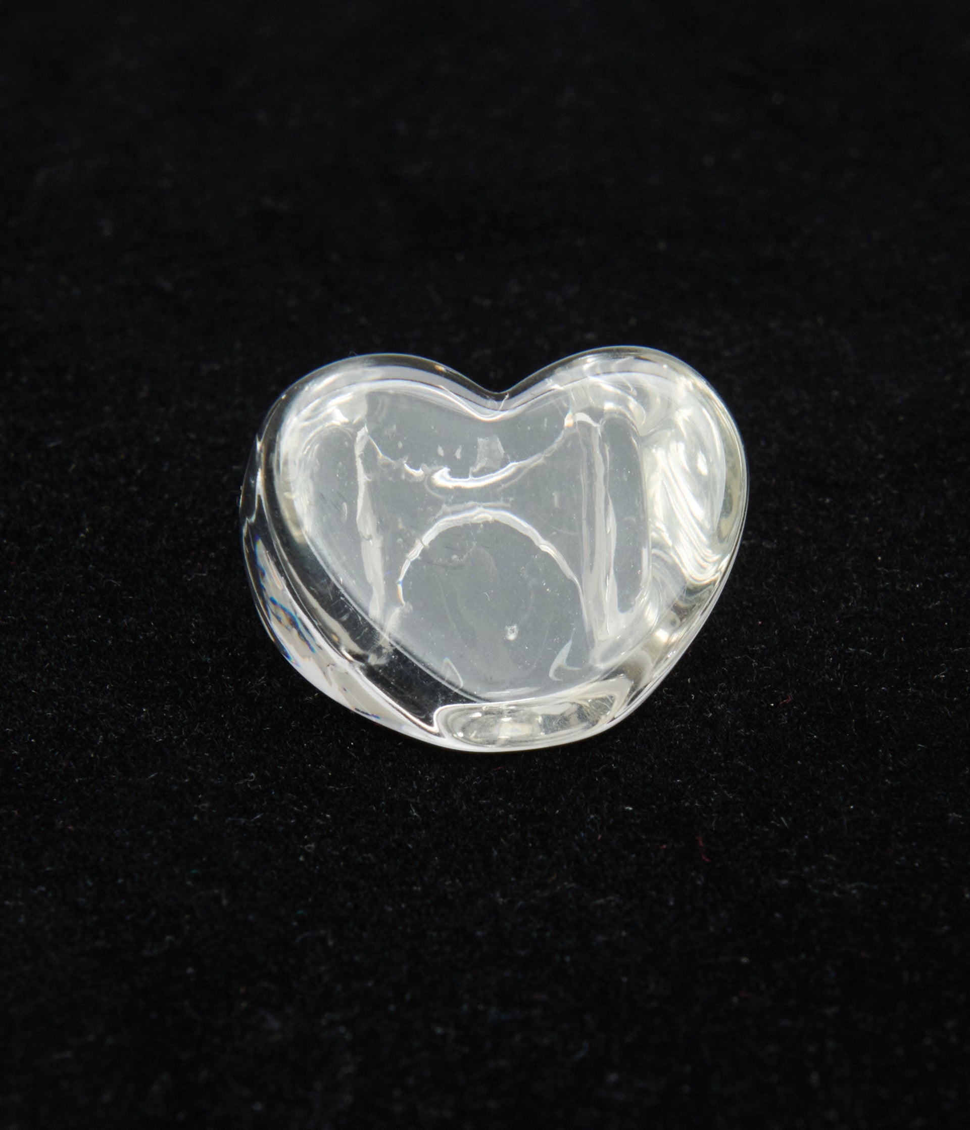 Clear Heart Shaped Acrylic Ring - Unique Vintage - Womens, ACCESSORIES, JEWELRY