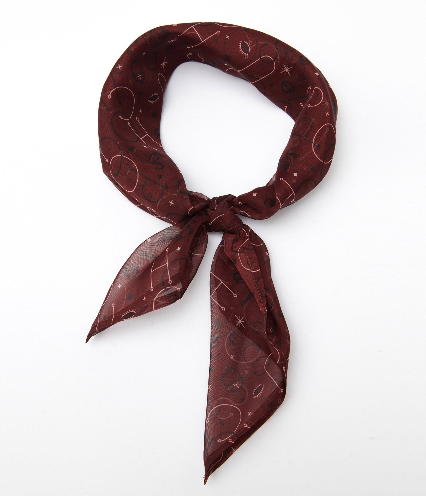 Disney Hocus Pocus Collection by Unique Vintage Burgundy Hocus Pocus Hair Scarf - Unique Vintage - Womens, ACCESSORIES, HAIR