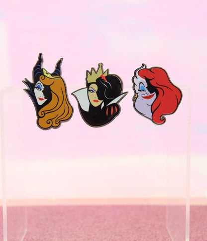 Disney Princess Collection by Unique Vintage Princess & Villain Pin Set - Unique Vintage - Womens, ACCESSORIES, JEWELRY