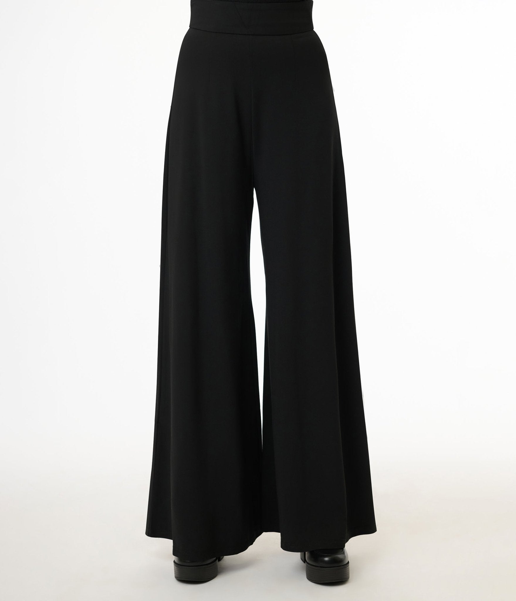 Elle Rebel Black Mystic Night Palazzo Pants - Unique Vintage - Womens, BOTTOMS, PANTS