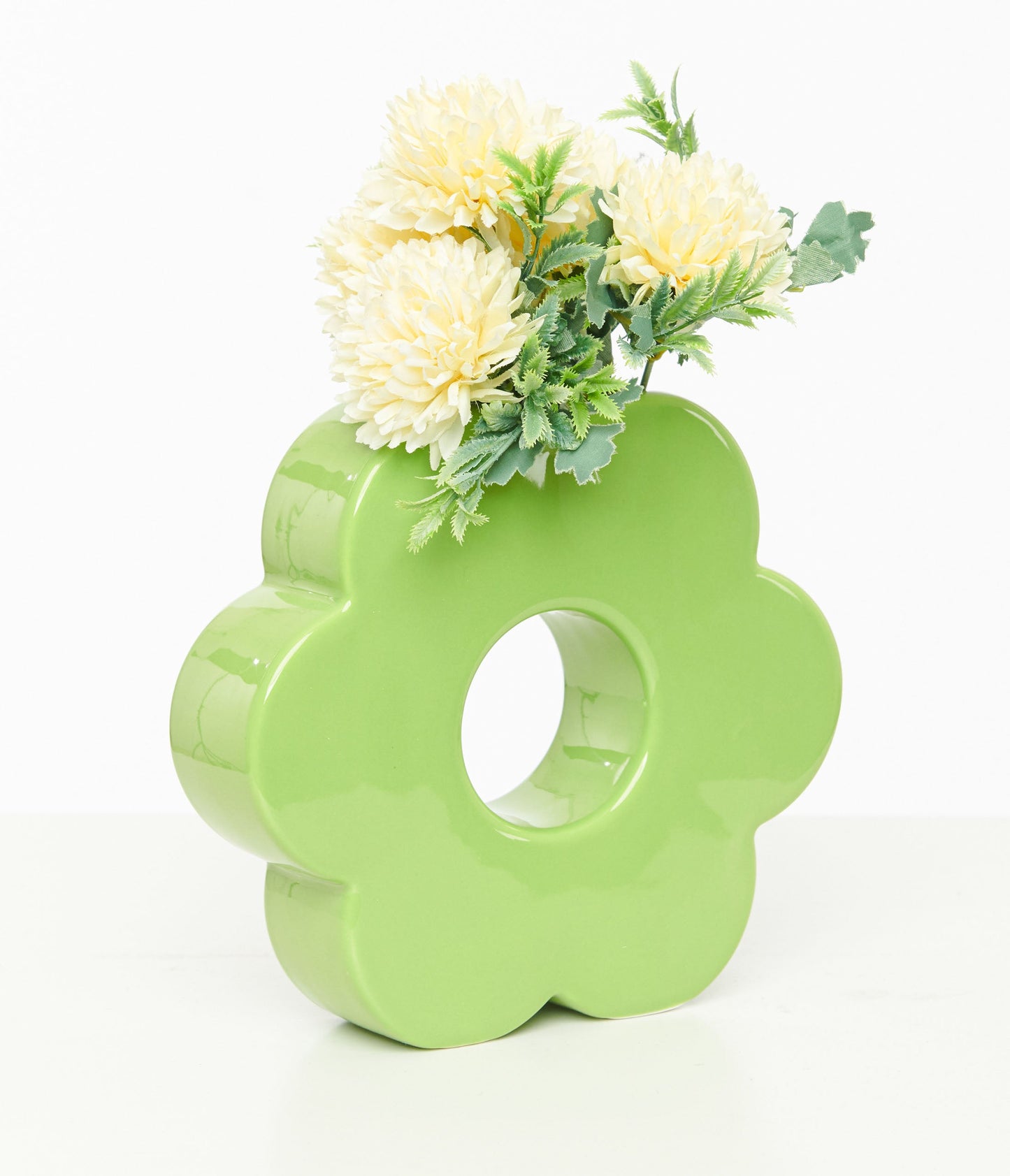 Green Daisy Vase - Unique Vintage - Womens, ACCESSORIES, GIFTS/HOME