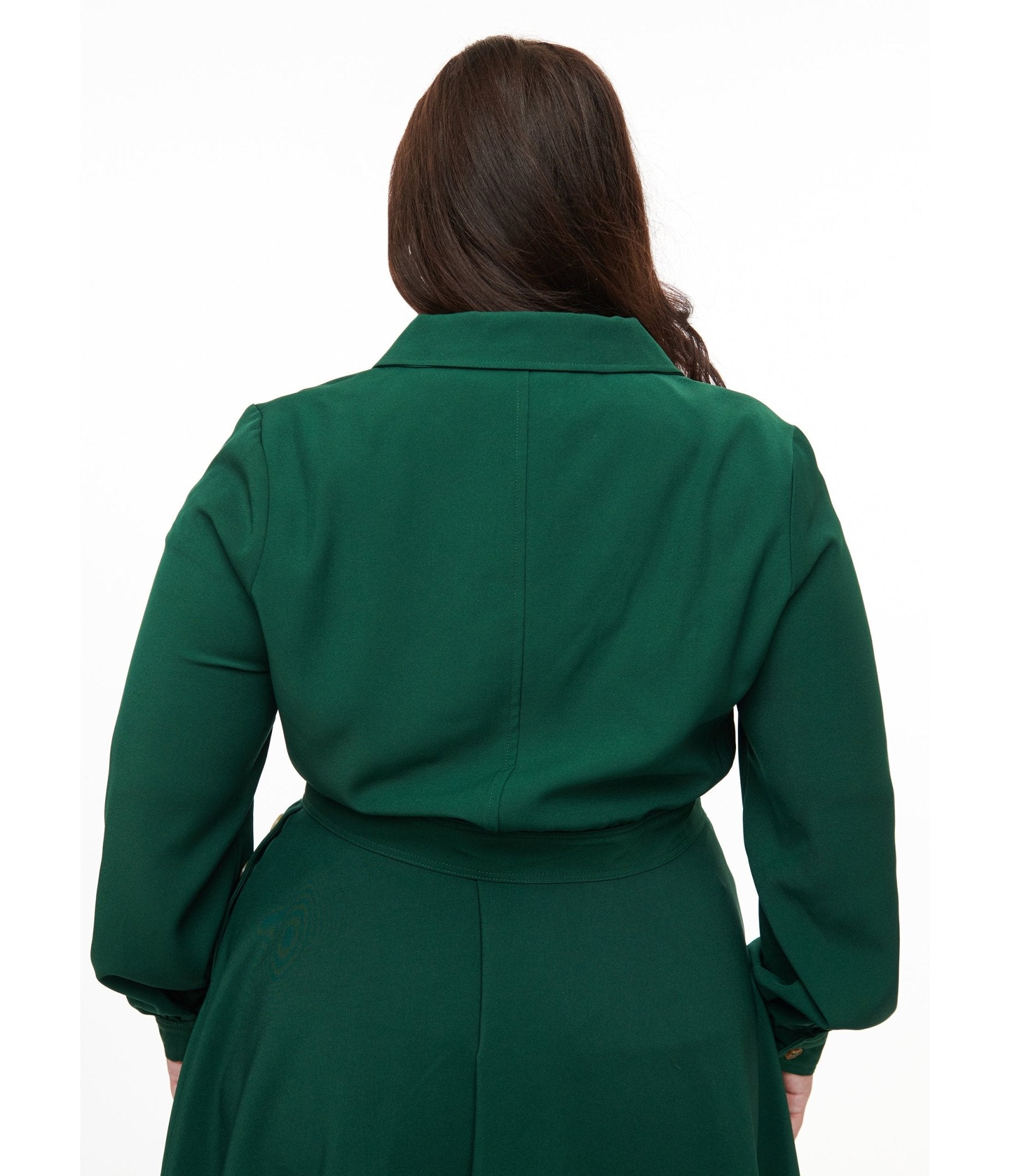 Hell Bunny Plus Size 1970s Forest Green Ravenswood Jacket - Unique Vintage - Womens, TOPS, OUTERWEAR