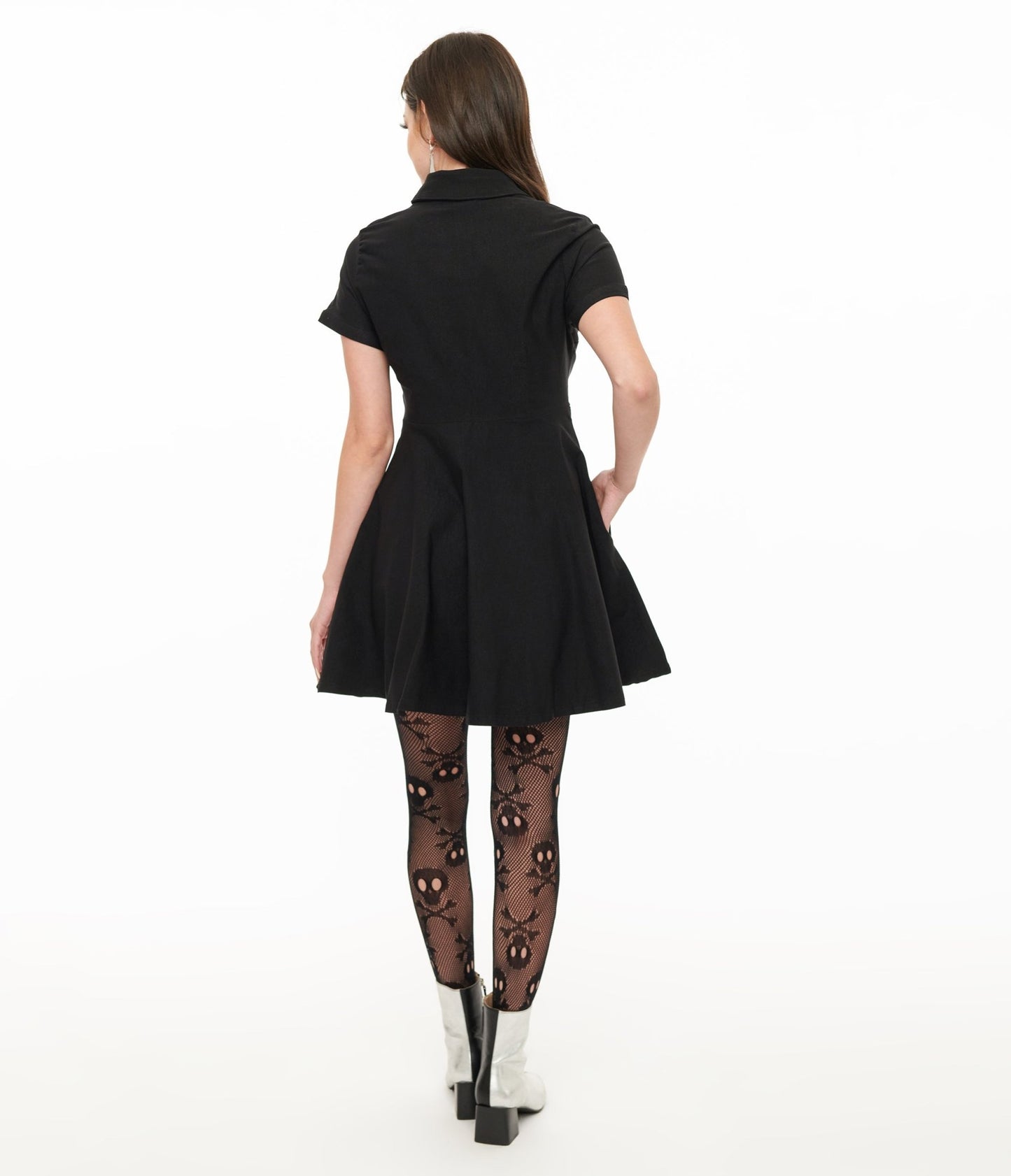 Killstar Black Nowhere's Ville Mini Dress - Unique Vintage - Womens, DRESSES, FIT AND FLARE