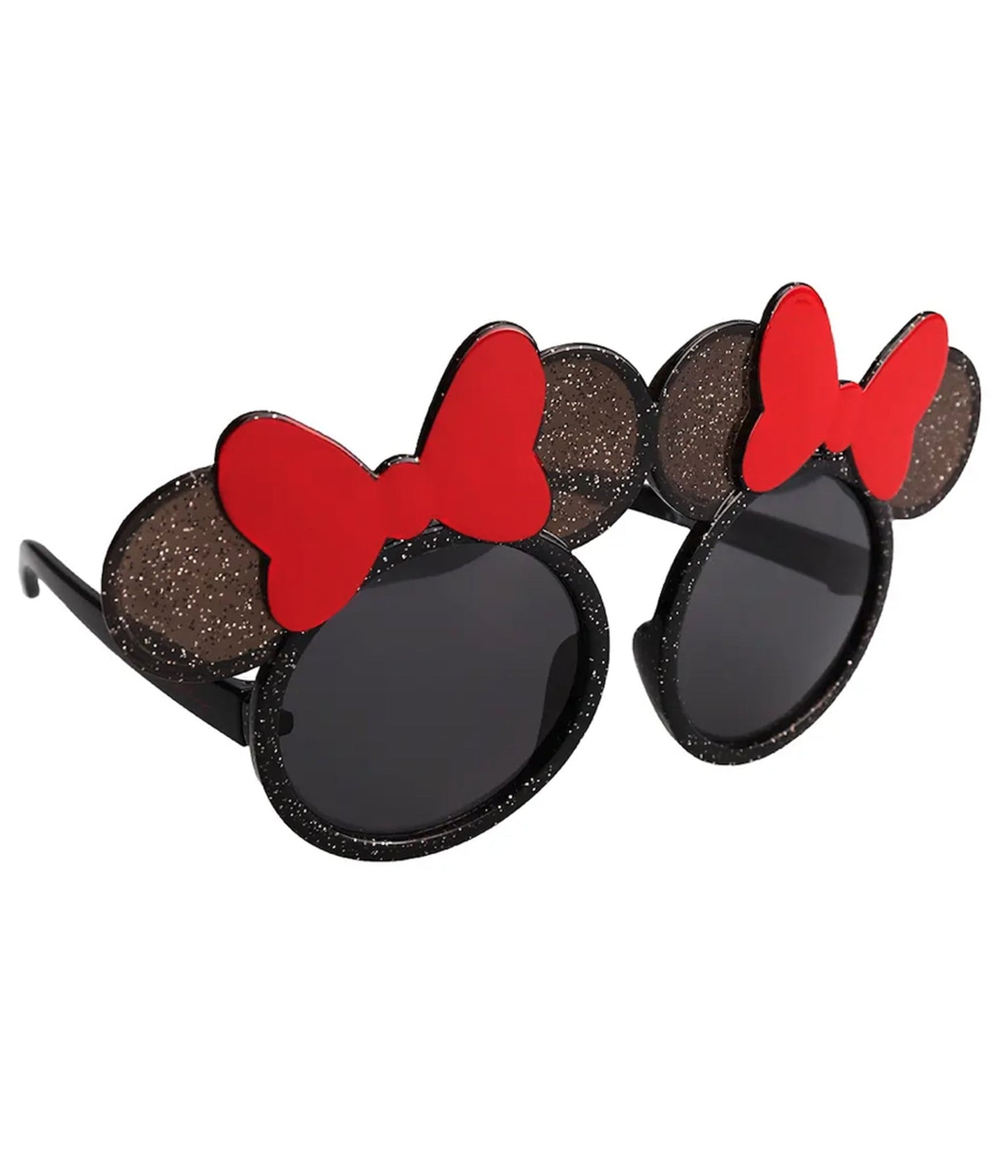 Minnie Mouse Black Glitter Sunglasses - Unique Vintage - Womens, ACCESSORIES, SUNGLASSES