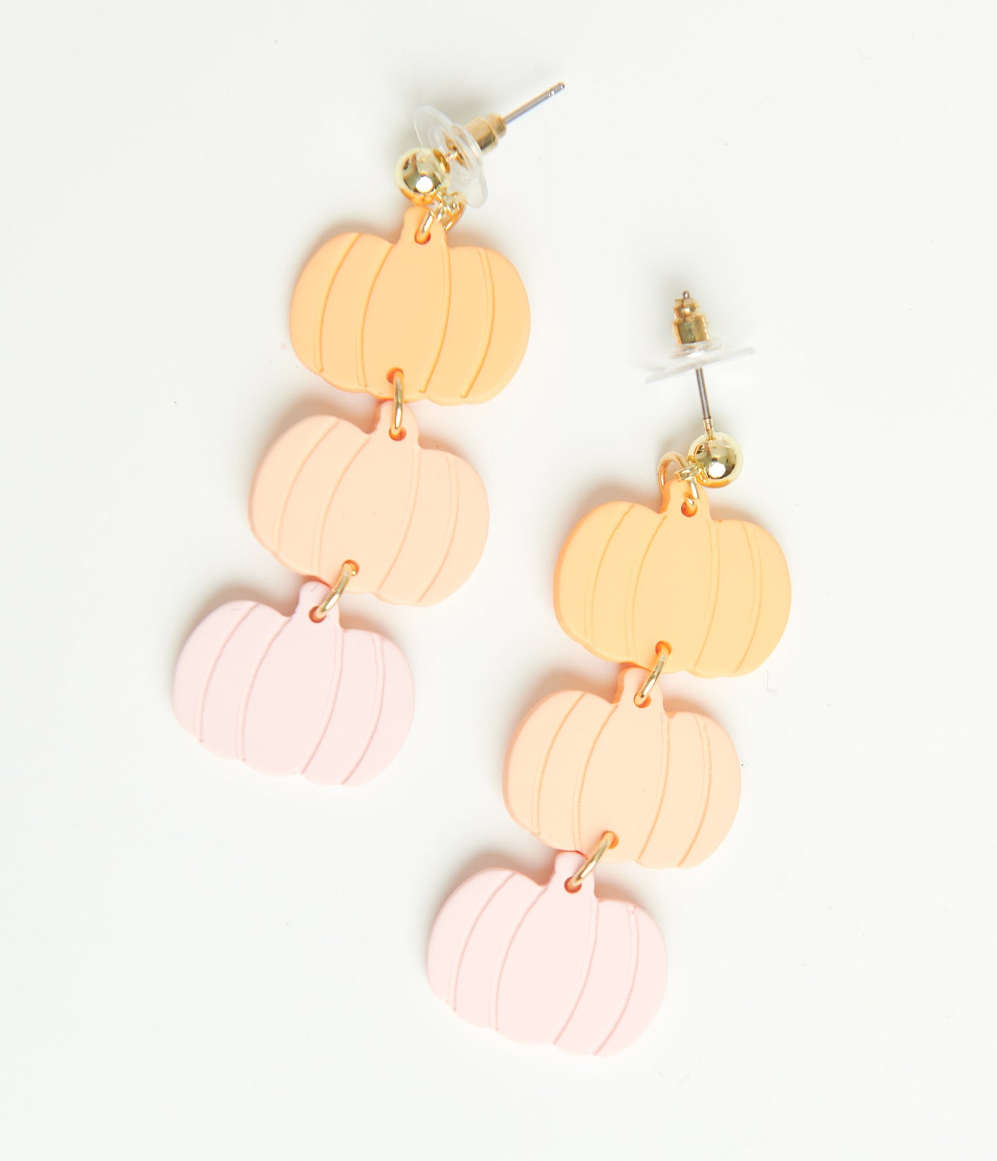 Pastel Pumpkin Drop Earrings - Unique Vintage - Womens, HALLOWEEN, ACCESSORIES