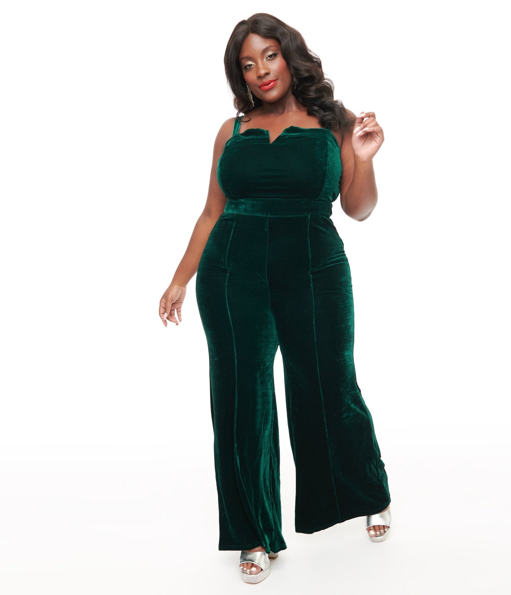 Plus size pant jumpsuit hotsell