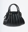 Royal Monk Black Leatherette Audrey Handbag