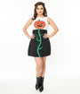 Smak Parlour 1960s Black & White Pumpkin Head Shift Dress