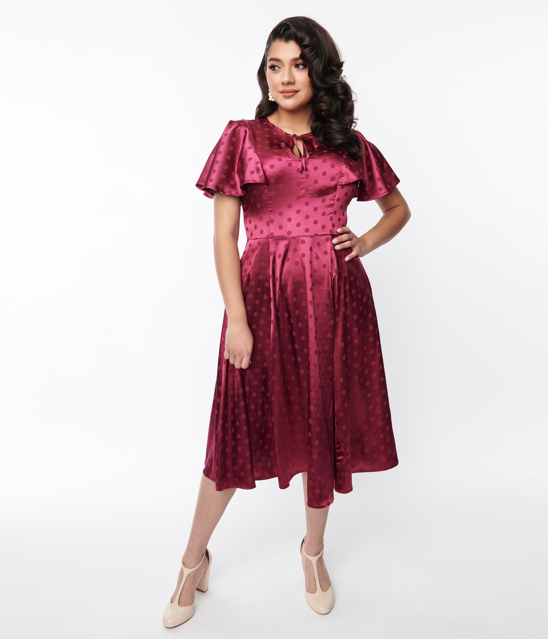 Satin Swing Dress