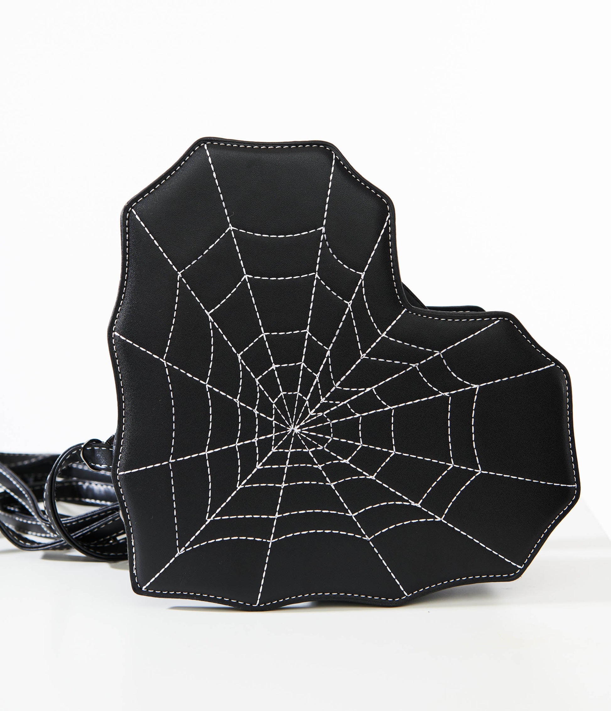 Unique Vintage Black Spiderweb Heart Handbag - Unique Vintage - Womens, HALLOWEEN, ACCESSORIES