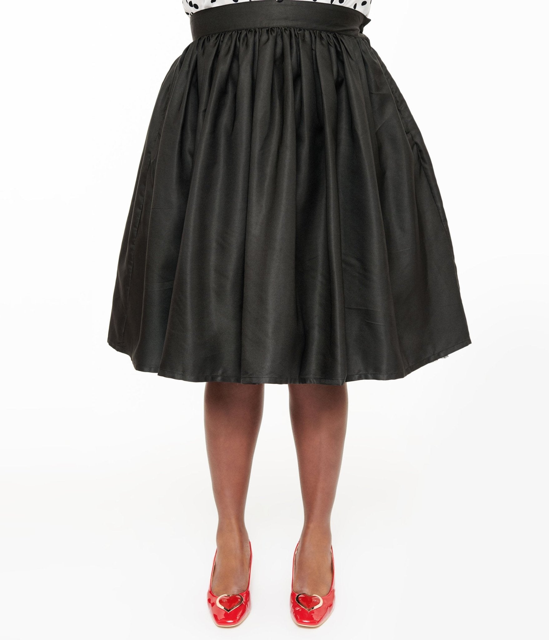 Retro 1950’s 2024 Black Swing Skirt