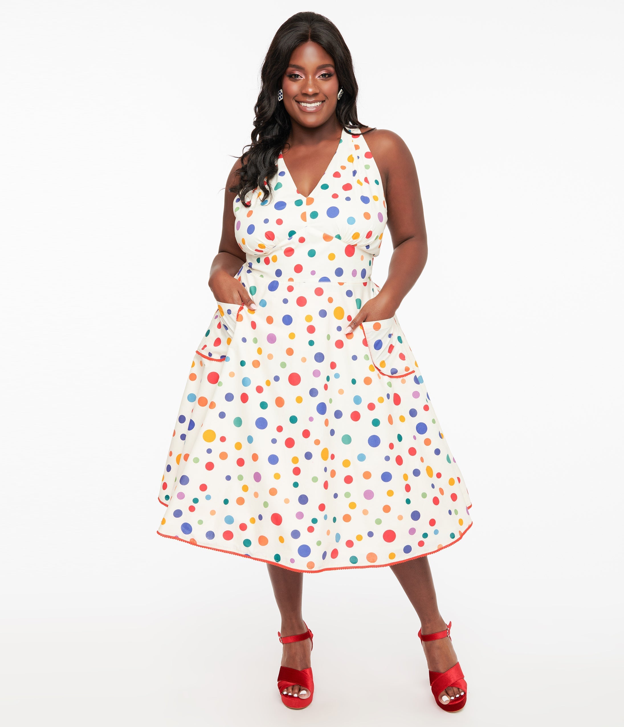 Multicolor polka dot dress hotsell