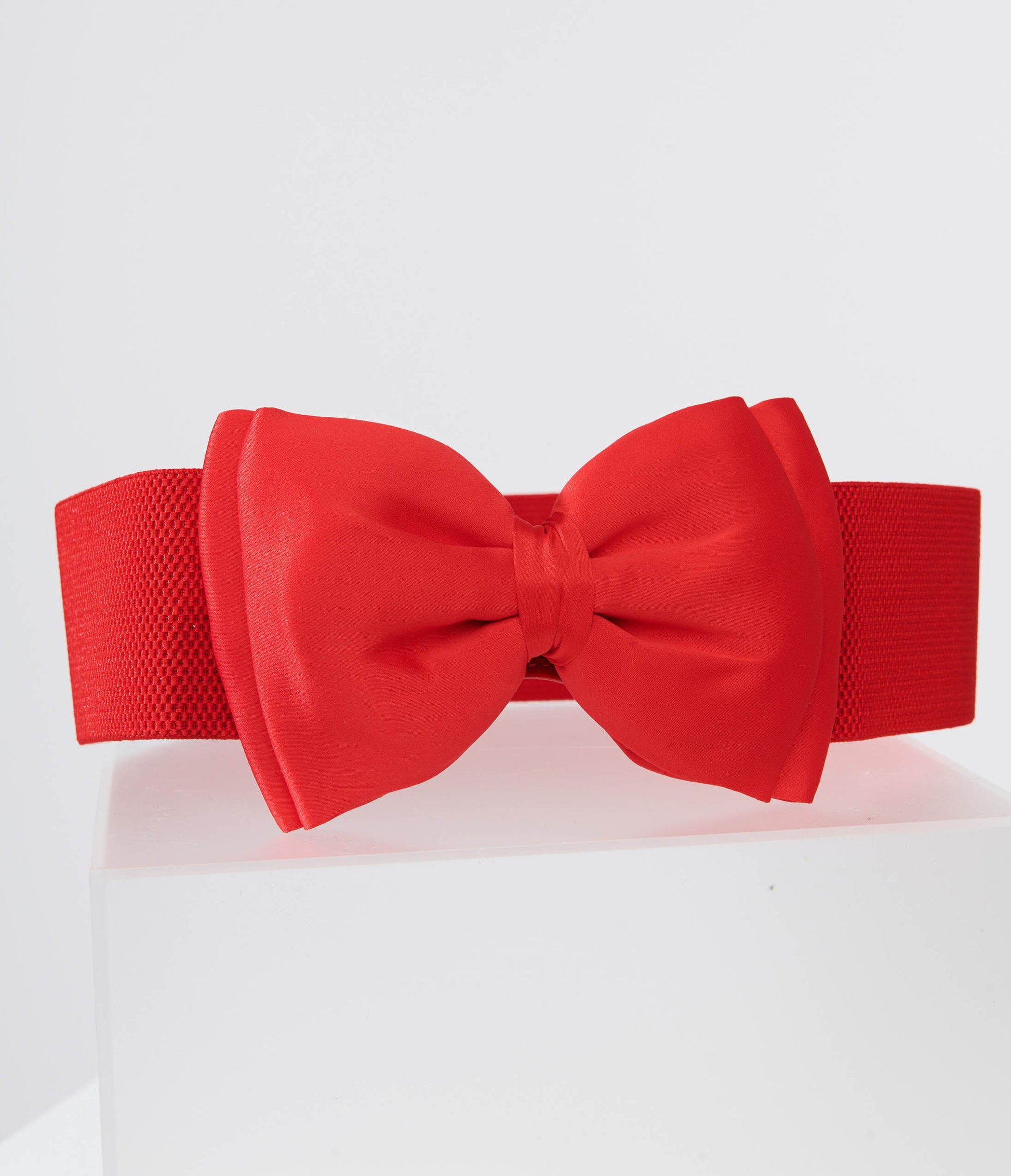 Unique Vintage Red Bow Cinch Belt - Unique Vintage - Womens, ACCESSORIES, BELTS