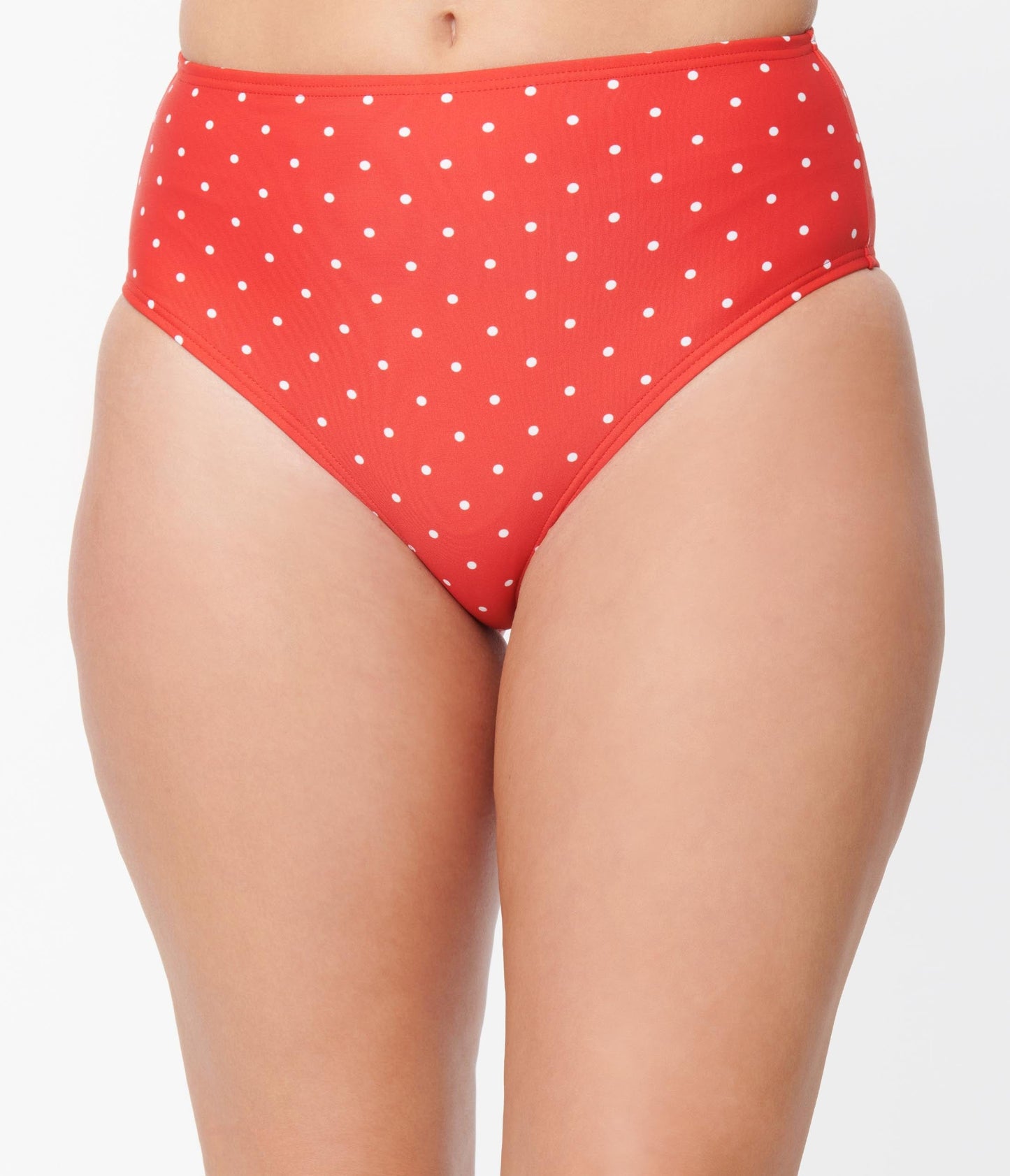 Unique Vintage Red & White Pin Dot Daphne Swim Bottoms - Unique Vintage - Womens, SWIM, BOTTOM