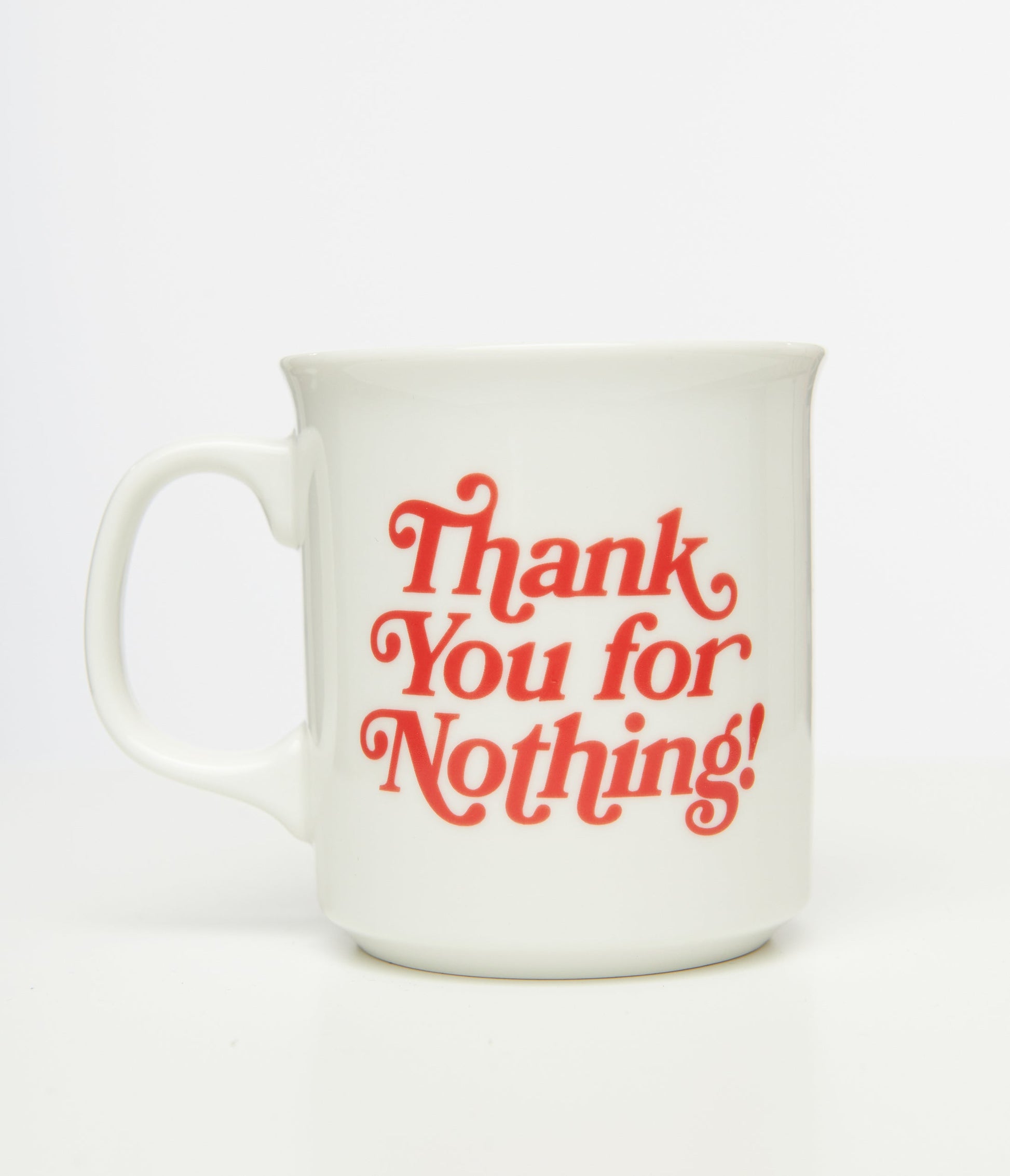 White Thank You For Nothing Mug - Unique Vintage - Womens, ACCESSORIES, GIFTS/HOME