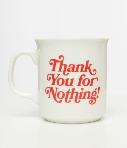 White Thank You For Nothing Mug - Unique Vintage - Womens, ACCESSORIES, GIFTS/HOME